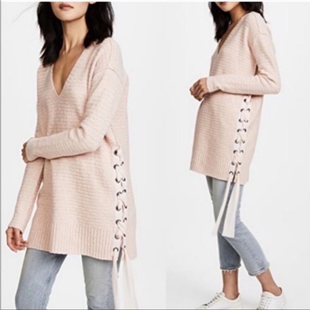 Gray Free People Sweater Dress/Tunic